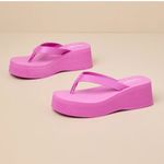 Seychelles  Pink Platform Sandals(Size 6) Photo 1