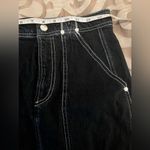 Pilcro  Carpenter Front-Slit Maxi Skirt size 6 sold out -Anthropology dark denim Photo 10