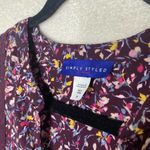 simply styled Long Sleeve Floral V-Neck Crochet Lace Peasant Blouse Medium Top Photo 3