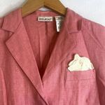 White Stag Pink Linen Blend Button Up Lightweight Jacket Size Small 4/6 Photo 2