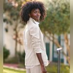 Frank & Eileen  Dublin Tailored Blazer In Cement Cream Ivory Size XS NWT Photo 7