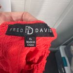 Fred David  Red Short Sleeve V Neck Top Size XL
EUC Photo 4