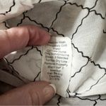 CAbi Sheer White & Black Diamond Criss Cross Pattern Button Down Shirt Blouse XS Photo 12