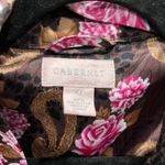 Cabernet Satin Robe Kimono Women's Brown Floral Pasiley Animal Belted Pockets XL Pink Photo 1