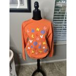 Harry Styles ‎ Love On Tour 2022 Love Soup Sweatshirt Size Medium Orange Alphabet Photo 4