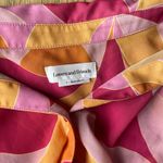 Lovers + Friends  Retro 70s Print Tie Romper Pink Orange Festival Outfit Photo 2