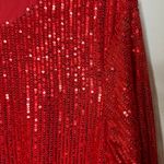 GTMRINJN Women Long Sleeve Red Sequin Dress Size XL Photo 2