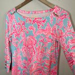 Lilly Pulitzer  Sophie Sea salt Blue 3/4 Sleeve Dress Sea Life Print Size XS Photo 1