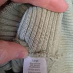 Poof! Poof Light Green Ribbed‎ Sweater with Shoulder Button Size Large Photo 3