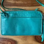 Sissi Rossi Italian Teal Leather Crossbody Bag/Purse Photo 1