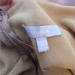 Vera Wang  tulle top, rhinestone flower silky sheath dress sz 6 Photo 5