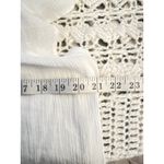 Lucky Brand Women’s Large White Boho Peasant Tunic Top Crochet Lace Hem Photo 2