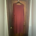 Universal Standard  Wrap Front Midi Dress Cabarnet Long Sleeve Size 20 Photo 2