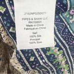 Veronica Beard  Lumi 100% silk dress ruffle hem knee length tan navy size 14 NEW Photo 11