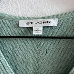 St. John  Green Ribbed Vest Tank Vintage Medium Photo 1