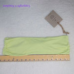 Stone Fox Swim NEW  x Free People lele knotted bandeau‎ bikini top, size L Photo 4