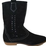 Sporto  Bridget Black Suede Cowboy Boots Size 6.5 M Photo 5