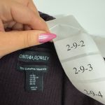 Cynthia Rowley  Cardigan Womens X Small Purple ExtraFine Merino Wool Photo 2