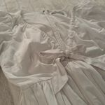 Abercrombie & Fitch White Puff Sleeve Dress Photo 3