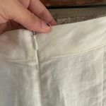 Monday Swimwear Hamptons White Linen Crop Pants Size XS Photo 4