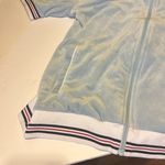 FILA velour short sweatsuit set. Top & shorts. Baby blue medium women’s. 90s. Photo 4