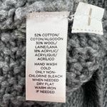 Loft  gray wool cowl neck S sweater dolman sleeves batwing knit winter fall Photo 4