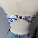 New Rotate Birger Christensen Bandana 4 / S Satin Strapless Handkerchief White Photo 2