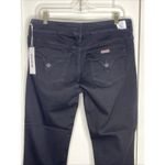 Hudson  collin flap skinny jeans NWT Size 33 Mid-rise Straight Crop Black Stretch Photo 5