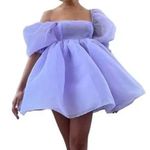 Purple Tulle Dress Photo 0