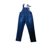 Soojun Casual Loose Fit Baggy Denim Bib Overall Sz M Cotton Stretch Blue Spring Size M Photo 5