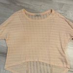 Chloe K  Mesh/Knit Style Scoop Neck Light Pink Blouse-Size Small Photo 4