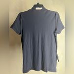 Tory Burch Women navy Blue Short Sleeve Ruffled polo shirt Size:S|Luxury|Spring Photo 12