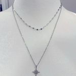 • Star silver layered necklace Photo 0