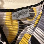 Daytrip Black Yellow Grey Dressy Going Out Tank Top Small Photo 1