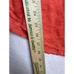 Banana Republic  Womens Orange 100% Irish Linen Button Down Shirt Size S Photo 3