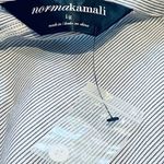 Norma Kamali  Belted Pinstripe Button Down Shirt Dress Size L Photo 5