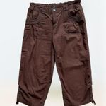 Super cute Frenchcuff brown small capri pants S Photo 1