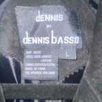 Dennis Basso Dennis by  Vintage Black Leather Jacket Size Large NEW Photo 4