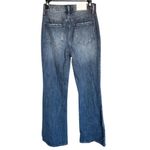 Pistola Women's Straight Jeans Size 25 Blue Raw Hem Medium Wash Photo 1