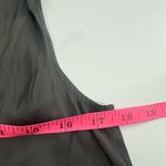 Brochu Walker  silky spliced tie neck top gray sz XS Photo 4