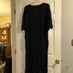 Vintage Janice McCarty Black Textured Cocoon Dress Lagenlook Made in USA size L Size L Photo 1