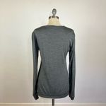 Smartwool  Grey Scoop Neck Wool Long Sleeve Top Photo 5