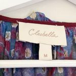 Cleobella Cleobell Evereve Dara Shimmer Confetti Blouse Balloon Sleeves Purple Blue Medium Photo 8