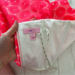 Lilly Pulitzer  Strapless Peyton Pinwheel Organza Dress Hot Pink Photo 2