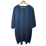 Jack + Avery Tunic Dress Women Size 2X Pockets Blue Casual Comfy Photo 5