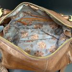 HOBO International Copula Woodlands Brown Leather Whipstitched Satchel Crossbody Photo 13
