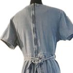 Basic additions‎ women’s size medium, short sleeve maxi denim dress Photo 4