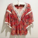 Free People  Daydreamer Chiffon top  Sz Small Photo 0