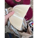 shirt dress 1950s striped pockets tan white patch pockets Size 10 Photo 13