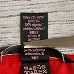 Victoria's Secret Victoria’s Secret Robe Ruffles Short Flutter Sleeved Love Print Red Kimono Style Photo 7